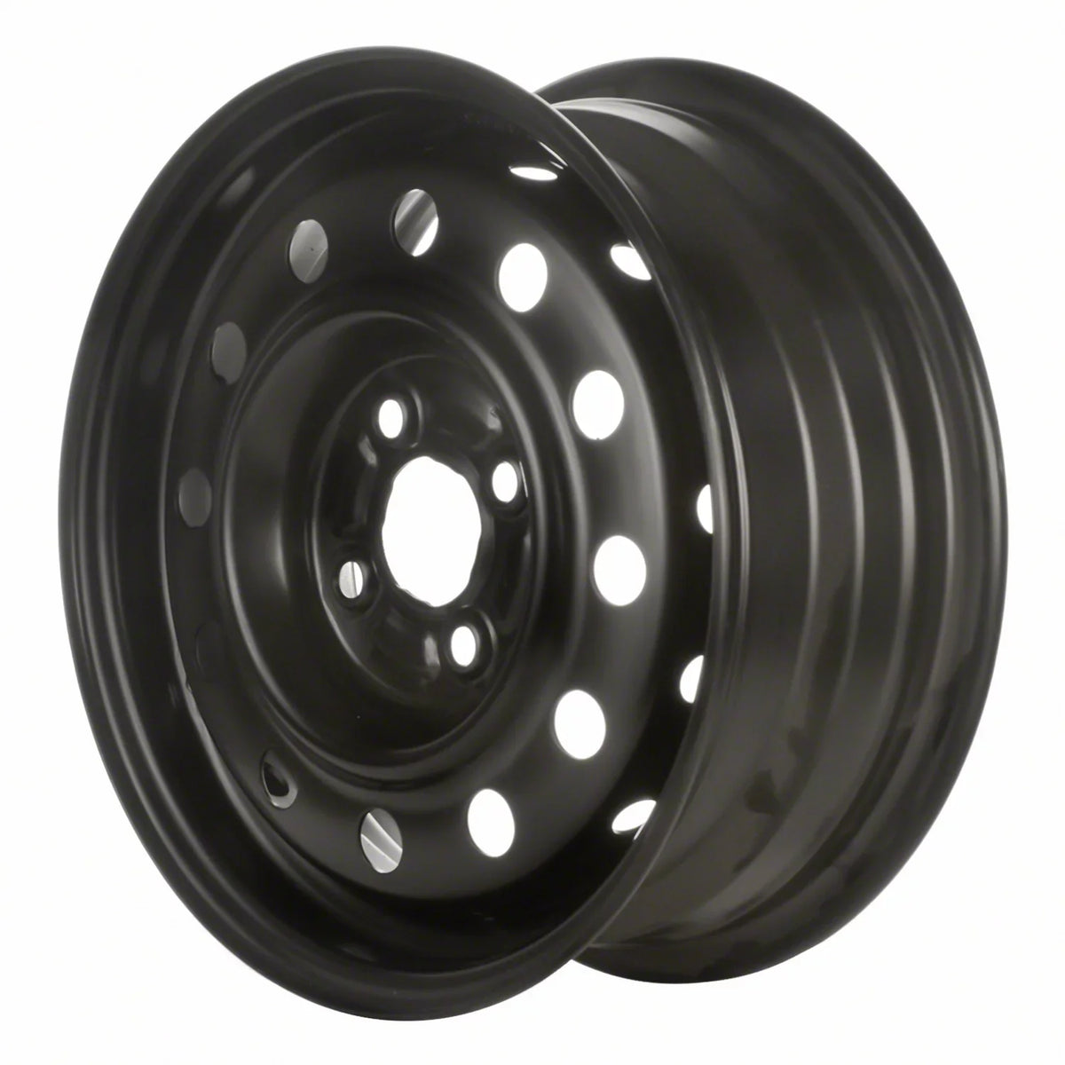 2003-2005 Equipment 5.5 Saturn Original 14 (Good) fits 9593548 Black Ion x Painted Wheel Pre-Owned Steel