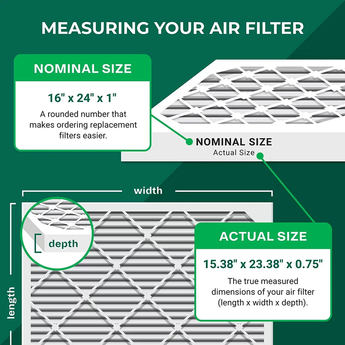 with Eliminator Air 8 (12-Pack) HVAC Furnace Filterbuy MERV 16x24x1 Pleated Odor Filters Carbon Activated AC
