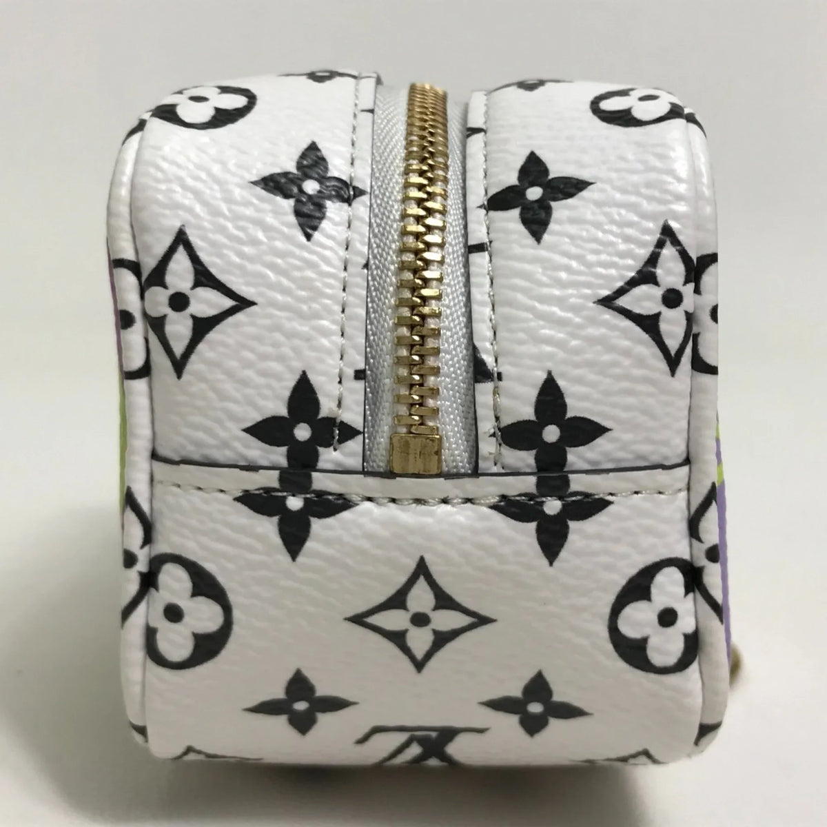 Pouch M67669 Pre-Owned Portomone Accessory Canvas Cube Women's Monogram Giant (Good) White/Multicolor