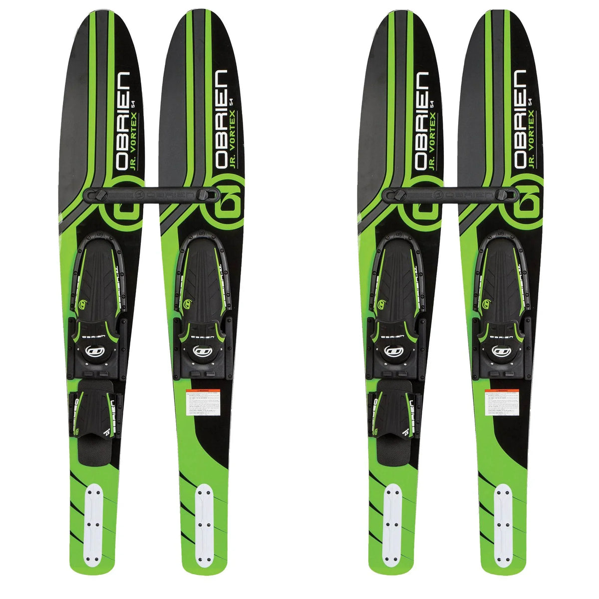 54" dimension Combo dimension 7, Kids (2 liquid 2-Mens OBrien Skis, Adjustable Pack) Green
