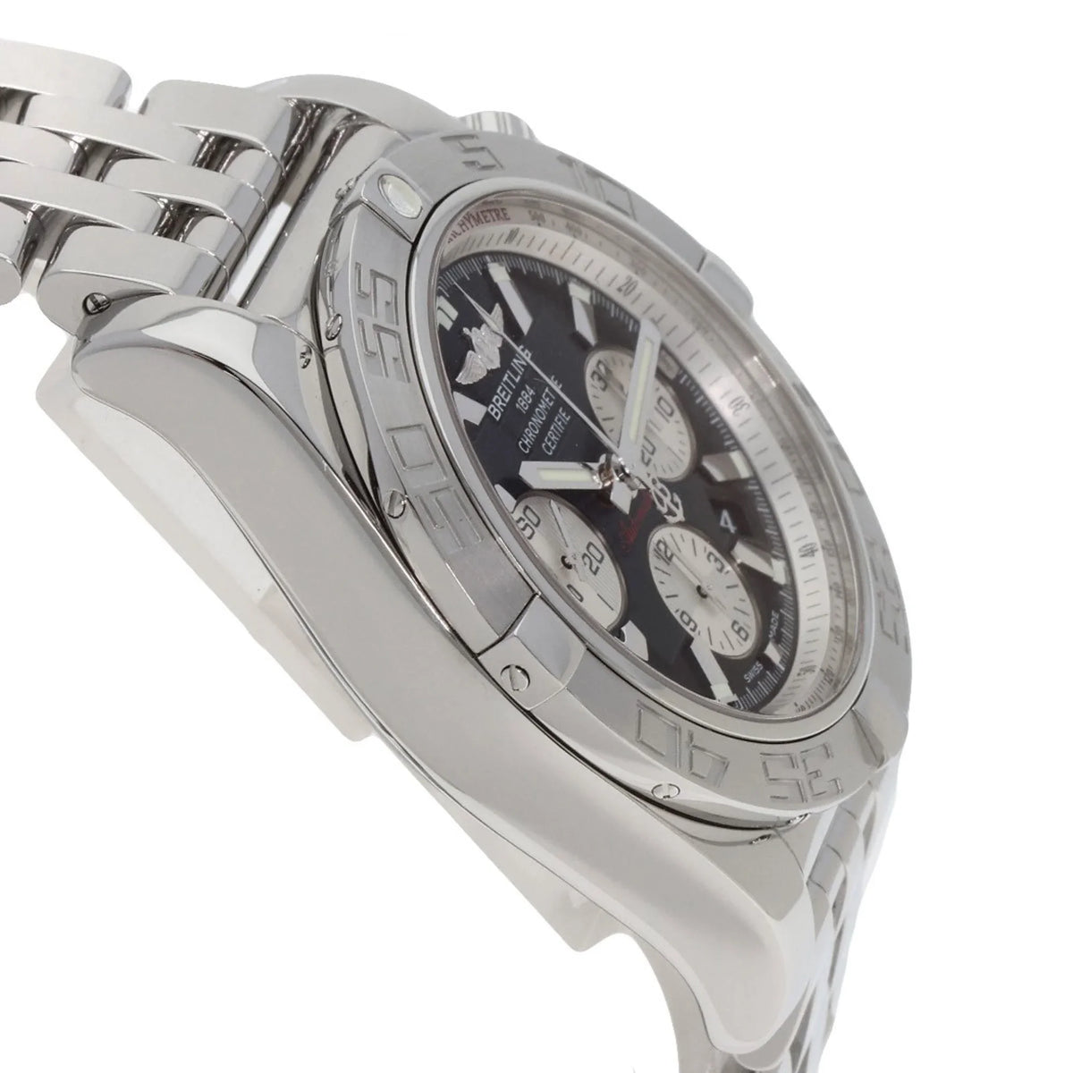44 (Good) Steel/SS BREITLING Pre-Owned Breitling Watch AB0110 Men's Chronomat Stainless