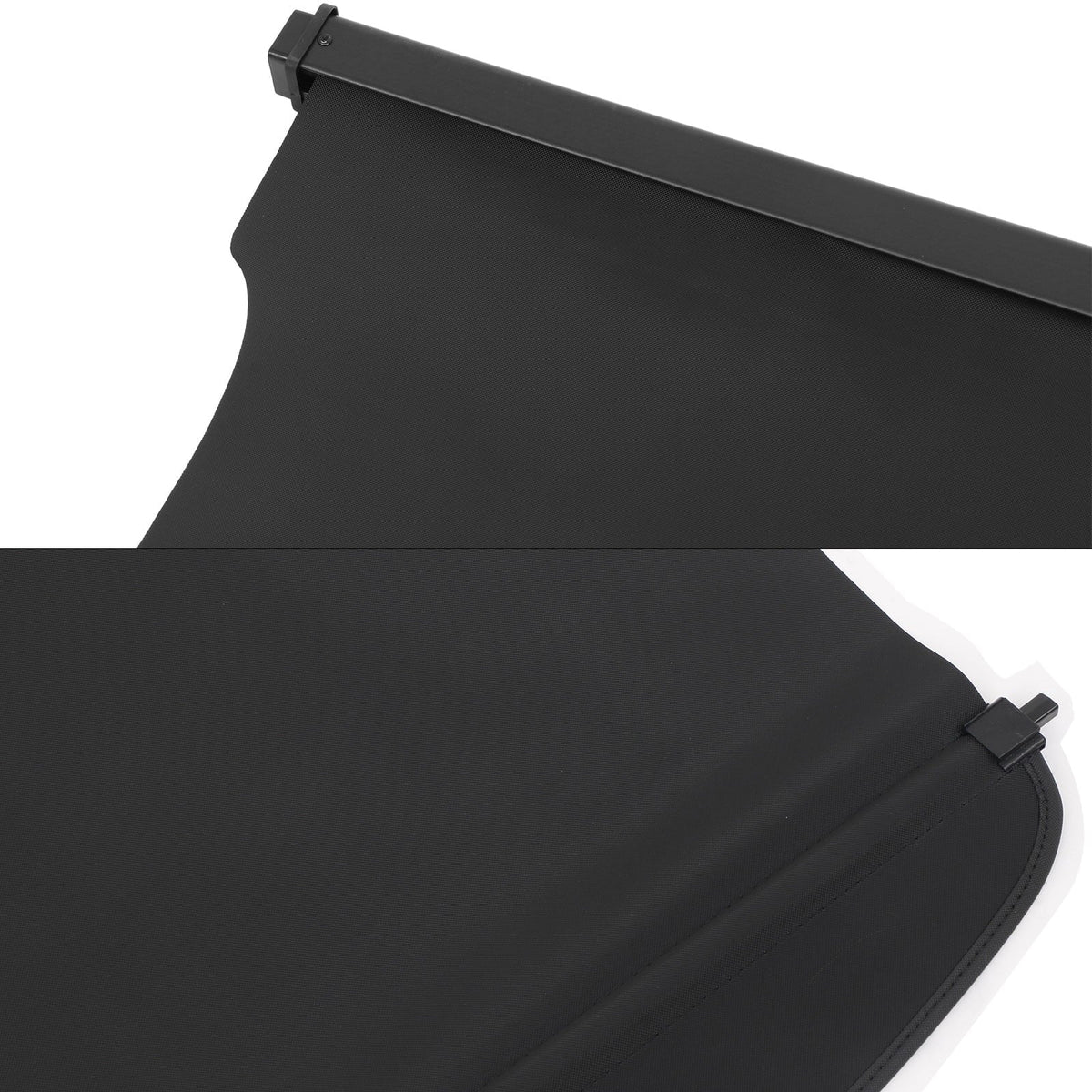 Ikon Black Tonneau 2020-2024 Luggage With on Retractable Added Security Motorsports Canvas Replacement Trunk Escape Bodykit Shade Rear Compatible Cover Cargo