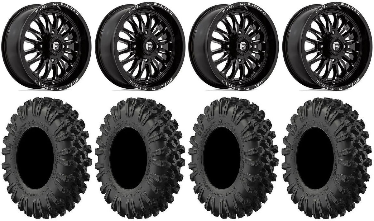 ARC Tires Kawasaki Fuel Teryx Wheels 18" 40" XL Mule Black MotoRavage