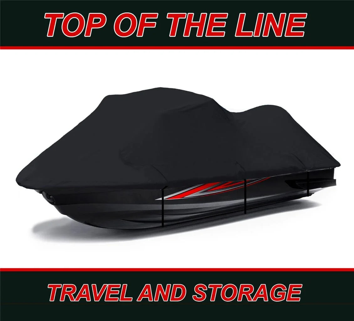 Jet DENIER 2001 TX Compatible 2002 JetSki Cover Polaris Cover for Virage 600 2000 PWC BLACK Ski Covers