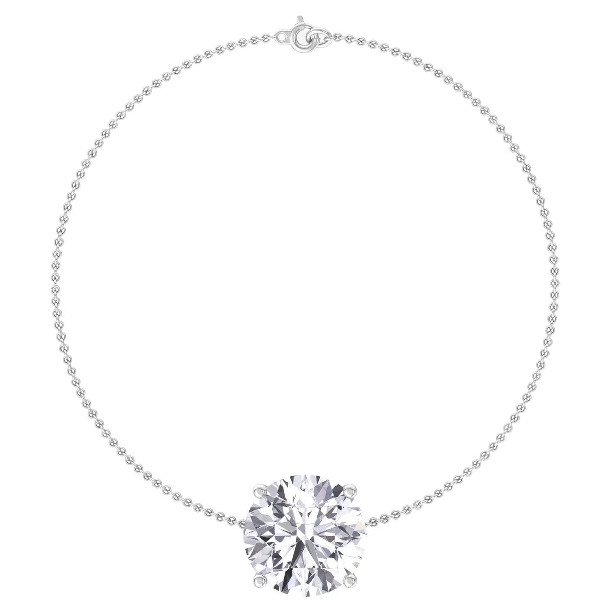 Round Bracelet Classic Diamond - Solitaire Cinder