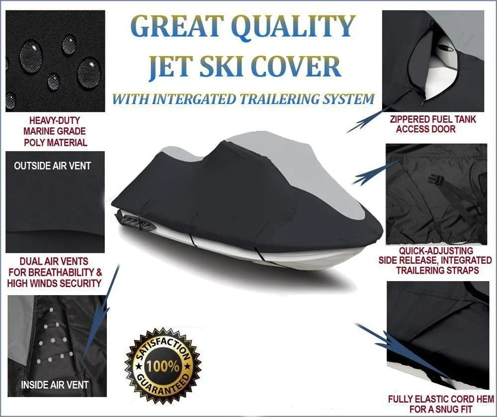 HEAVY-DUTY Compatible XLT Cover Jet SUPER WaveRunner Ski for Yamaha 800 XLT800 2002-2004