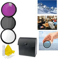 Alpha 49mm 3-Piece Appropriate A6000 Filter Coated Multiple Kit + Cleaning 3pc Kit