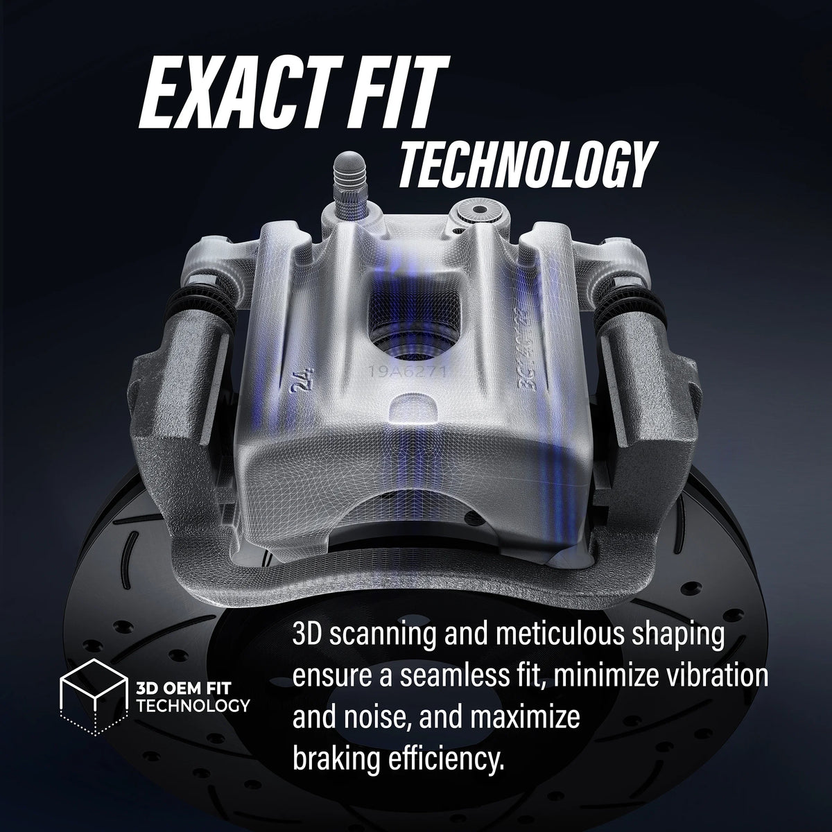 Disc CX-5 Front Side CMX Right Kit Brake Caliper Mazda For Left KBC-100245 Passenger) (Driver Assembly