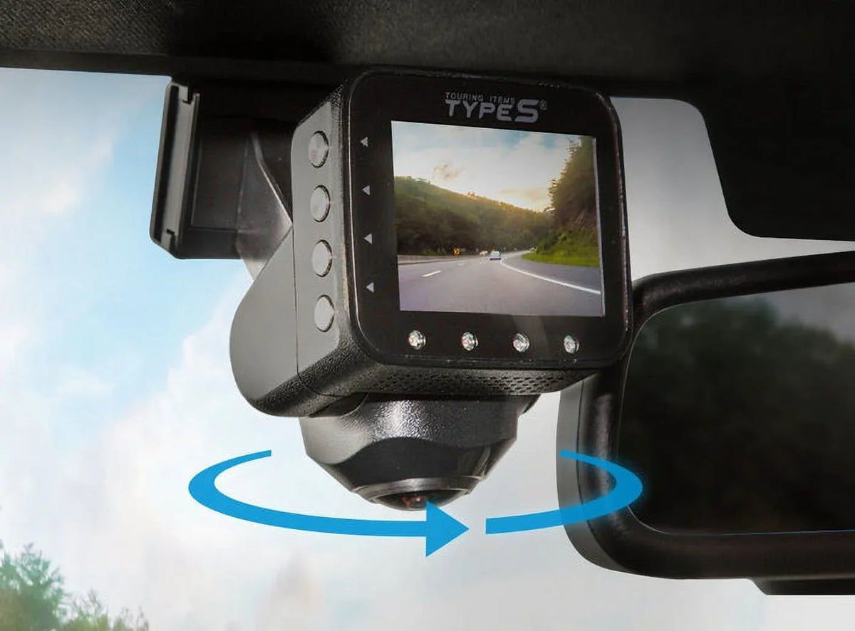 2K Pro 360 Mode BT530025-1 Dashcam Smart Recording P200 and G-Sensor VR Type Resolution Built-in S with GPS &