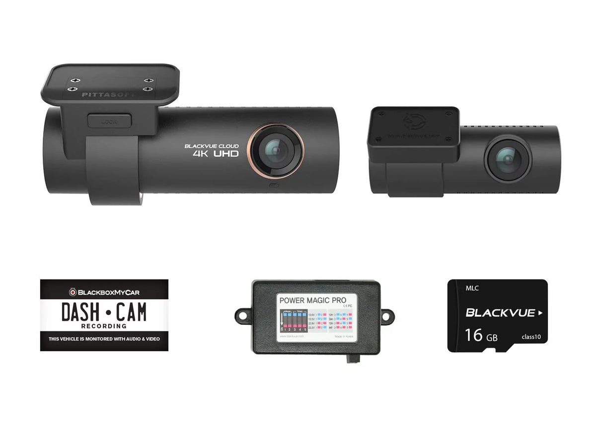 Hardwire SD Kit DR900S-2CH 4K Card Pro 2-Channel Power Magic Blackvue with | | Dashcam 16GB