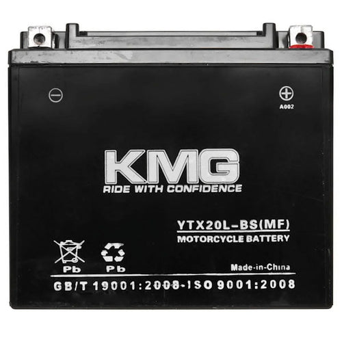 1064 Replacement 12V Moto California High Performance Free Maintenance with Battery Powersport Vintage Guzzi 2010-2012 Clsc SMF Compatible Battery Sealed YTX20L-BS KMG