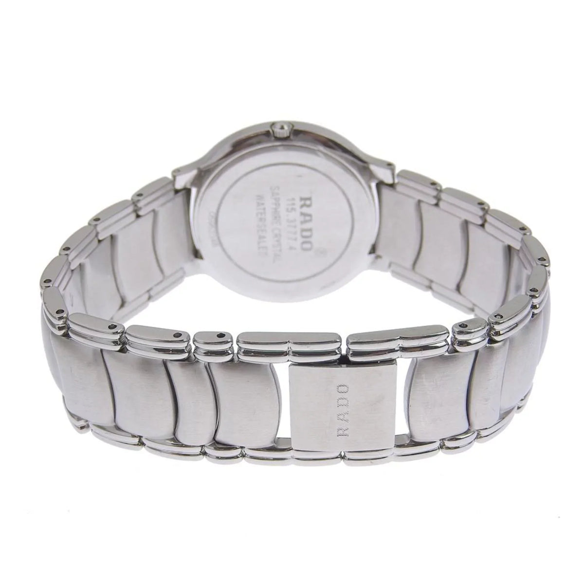 black (Good) Rado quartz Pre-Owned 3777 dial Florence men's RADO 4 115 battery watch