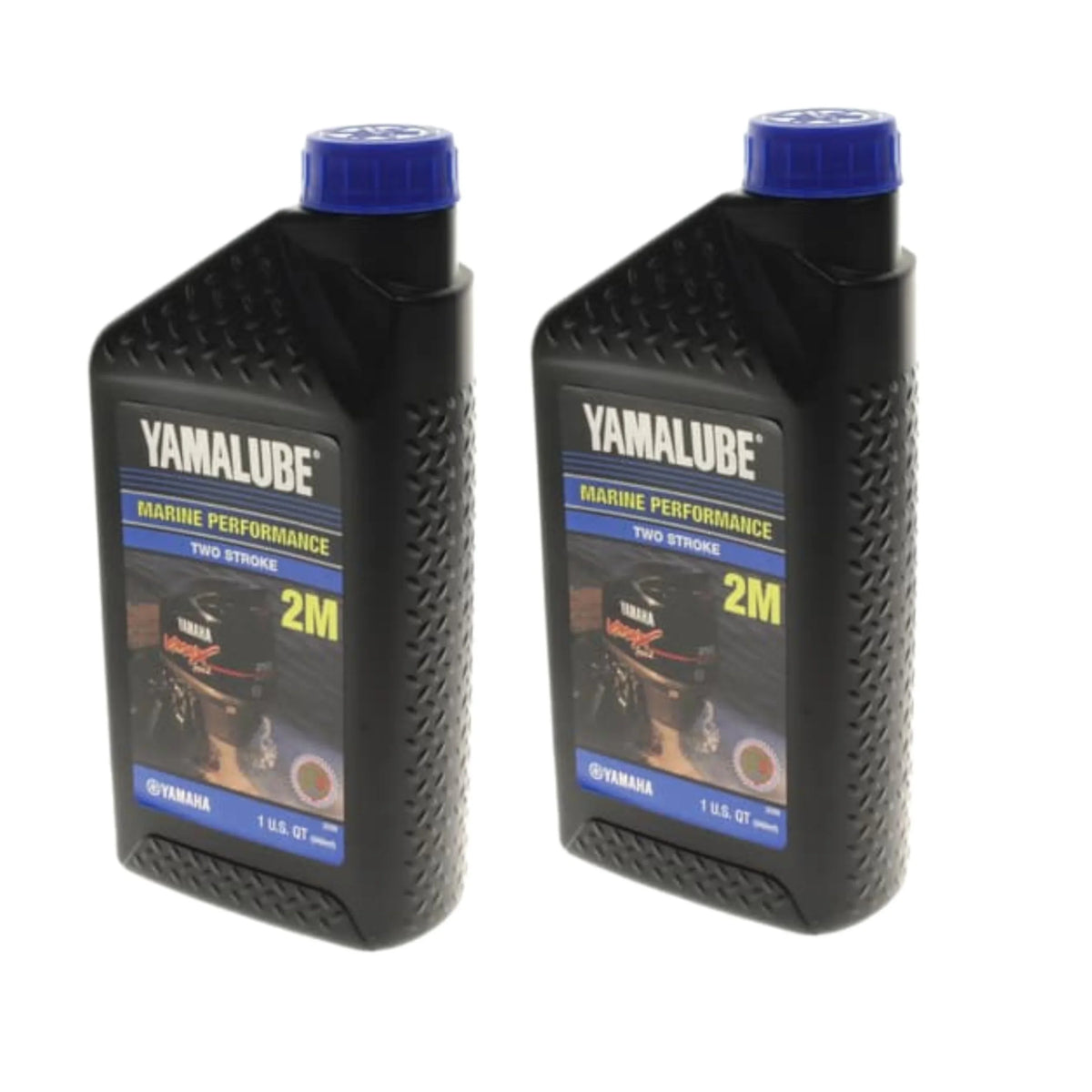 2 Yamalube LUB-2STRK-M1-12 Engine Quarts, Oil, New Marine OEM, 2-Stroke Yamaha