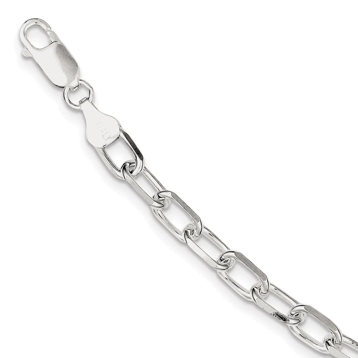 Silver Sterling 7.5inch Link Bracelet Fancy