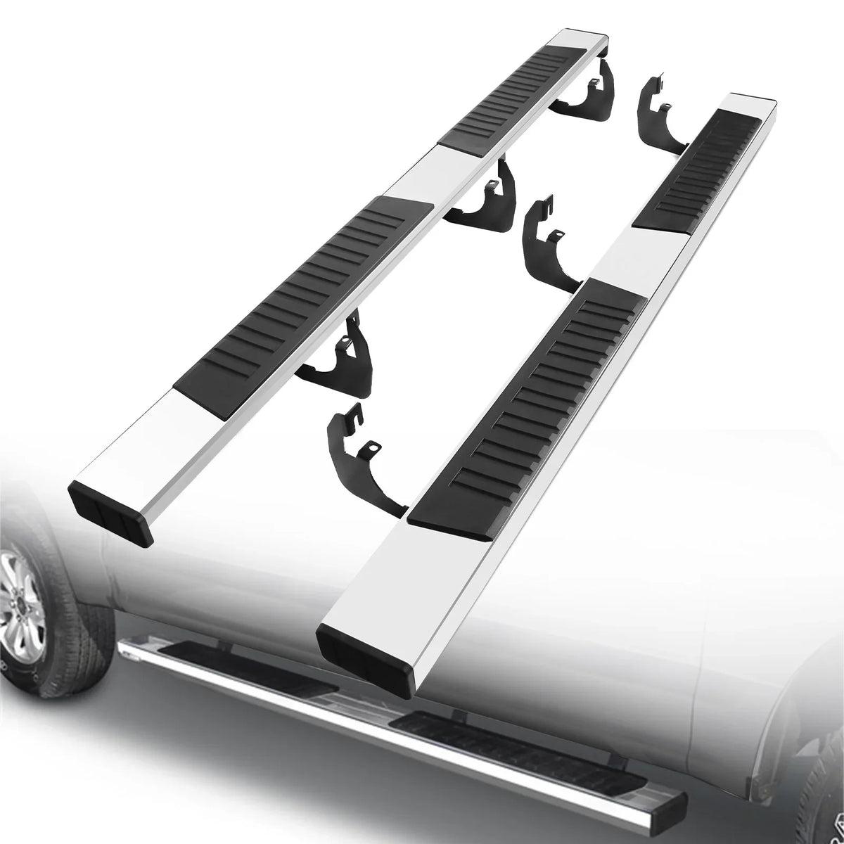 Not Ram Classic) 1500 1500 ONINE Running Side 2019-2024 (Do Body Cab New Ram Aluminum 6 Fit Inch Polished Dodge bar 2019-2023 Crew Fit Step Chrome Custom Nerf Boards