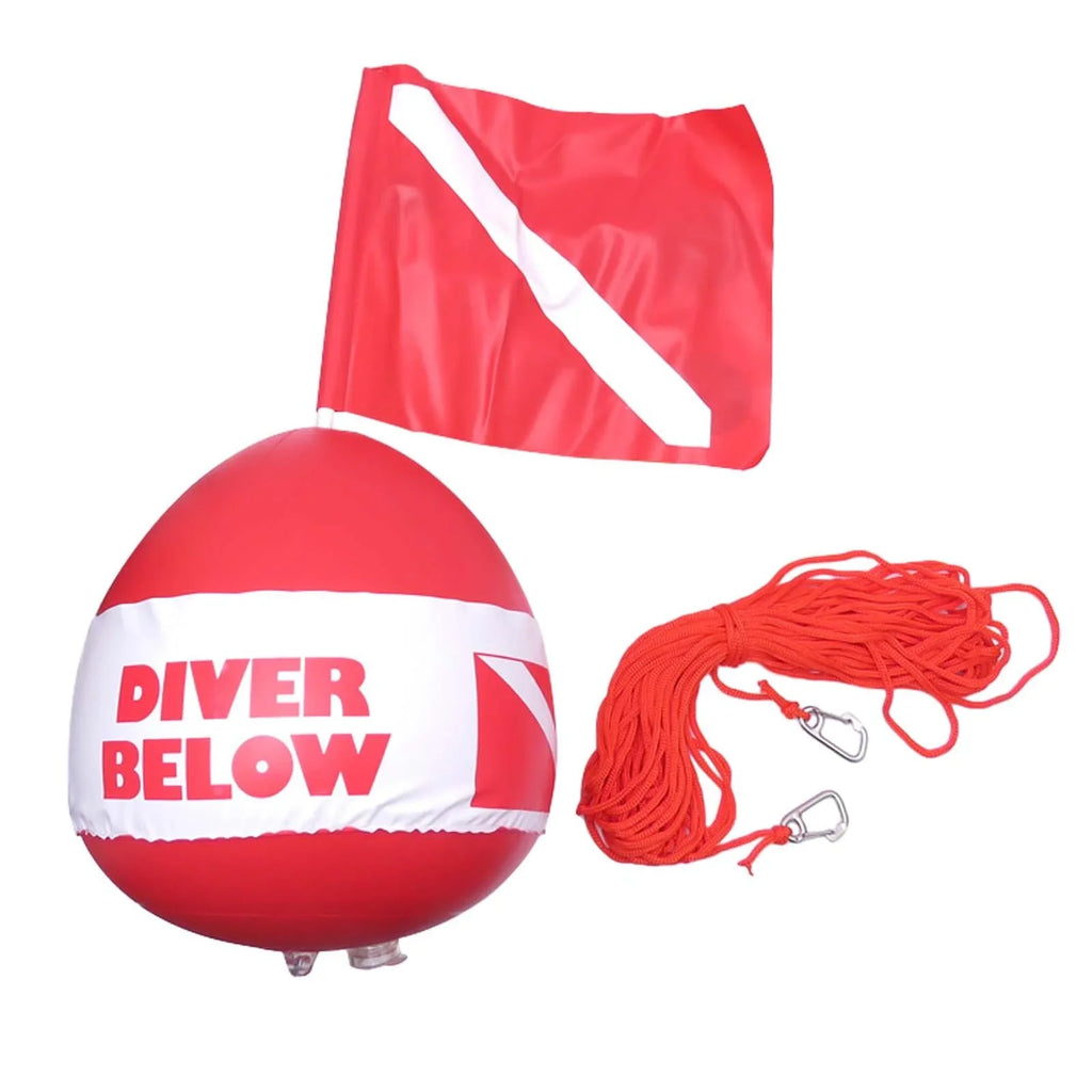 AMLESO Surface Dive Float Fishing Buoy Inflatable Visibility , Diving, ing, Flag Float Floater Flag for Dive High