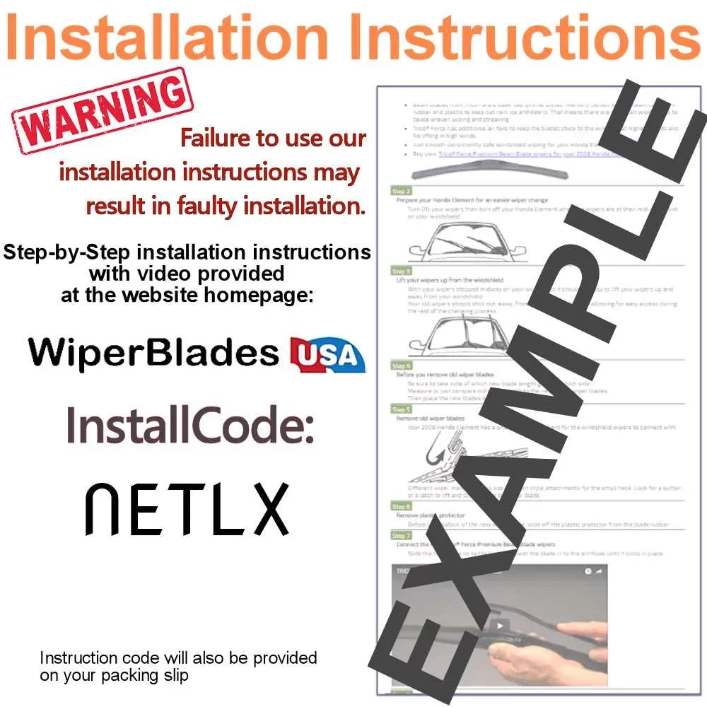 Wiper WBUSA 2019 Beam 3) Luxury Wiper Blades Cadillac XT5 (Set w/Rear Wipers of