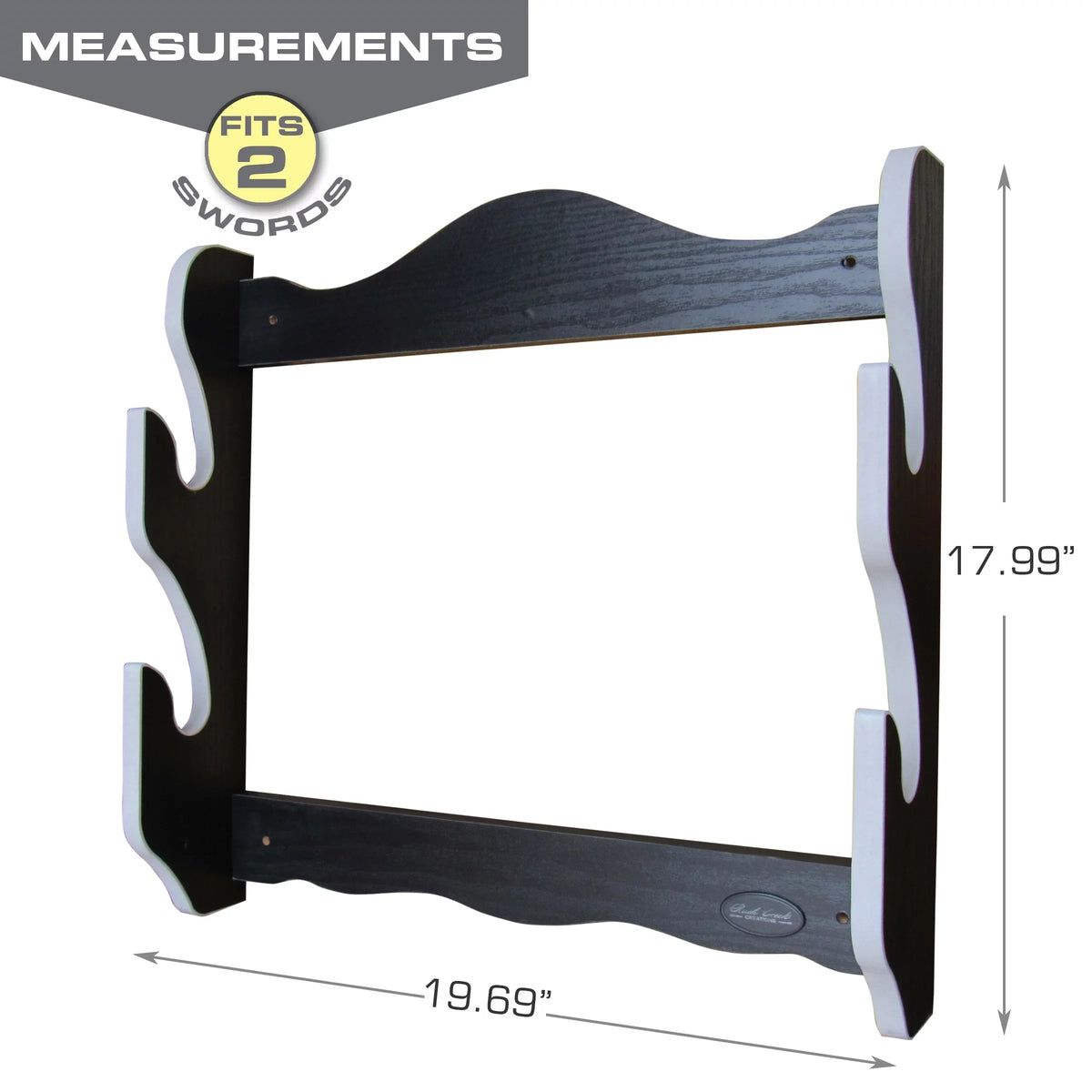 Creations Convenient Sword Mount Katana Rush - 2 Samurai Arts Martial Creek Rack Wall Assembly