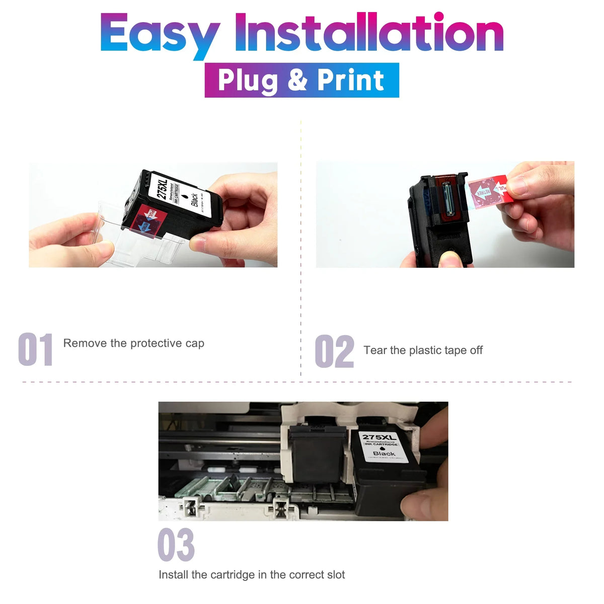 (1 TR4722 TR4720 Combo Ink Compatible Printer Pack TS3520 1 Canon Yield CL-276 Printer PG-275 PIXMA TS3522 Black High to Cartridges XL and Color) Ink 276xl for 275xl