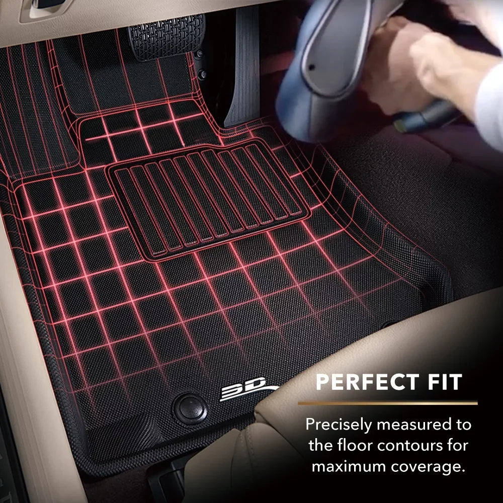 CHRYSLER - PACIFICA/VOYAGER Row KAGU with 2017-2024 compatible MAXpider 3D Mat Third (BLACK) Floor
